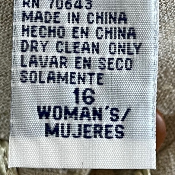 Jessica Howard Coastal Linen Beaded Skirt Set 16 Tan Floral Boho Western Neutral - Picture 3 of 16